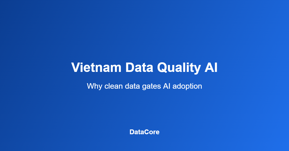 Vietnam data quality AI readiness overview diagram