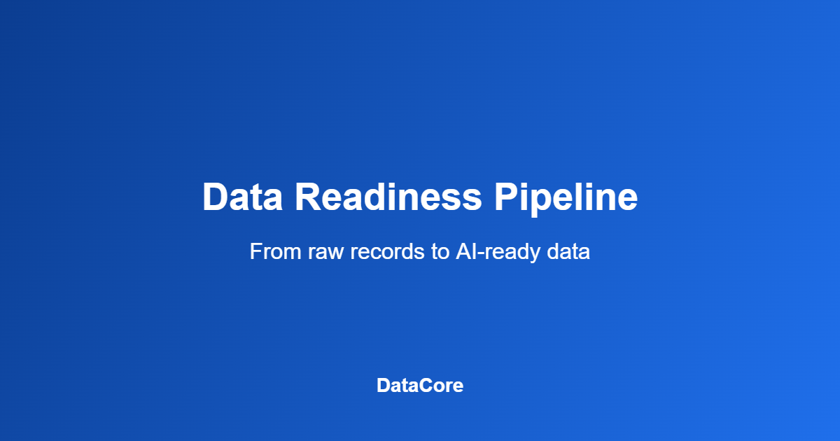 Vietnam data quality AI readiness pipeline from raw records to AI-ready data
