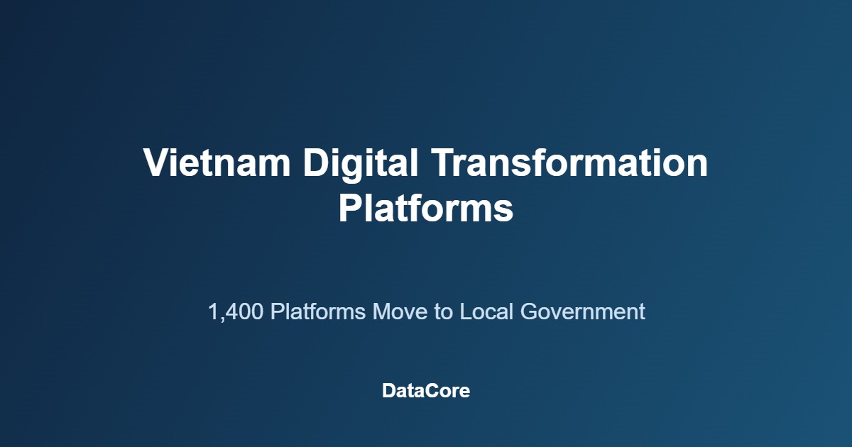Vietnam digital transformation platforms map showing provincial rollout