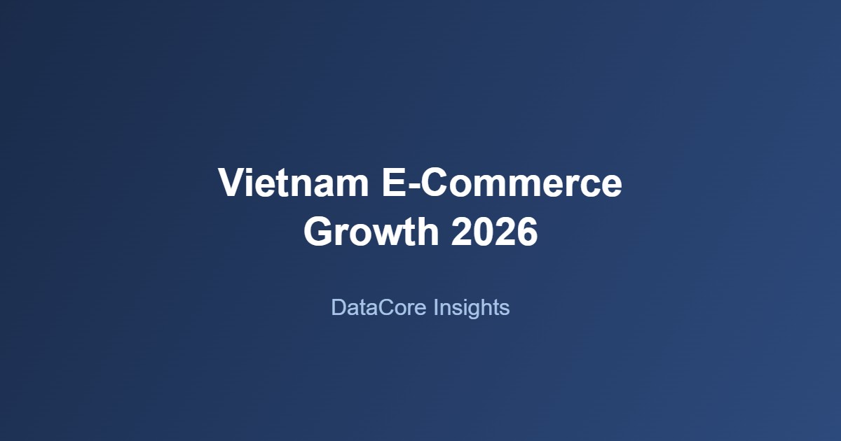 Vietnam e-commerce growth chart showing Shopee, TikTok Shop, and Lazada 2026 sales data