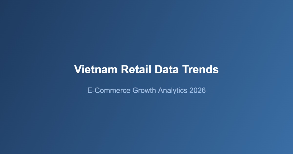 Vietnam e-commerce growth analytics dashboard 2026