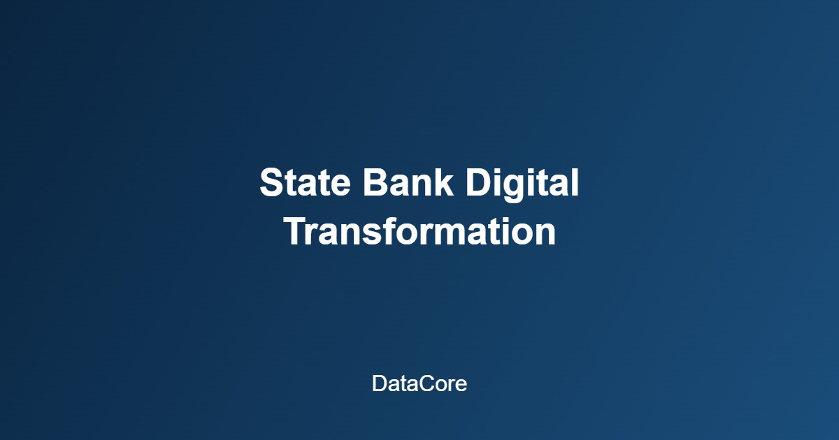 Vietnam banking sector data on state bank digital transformation