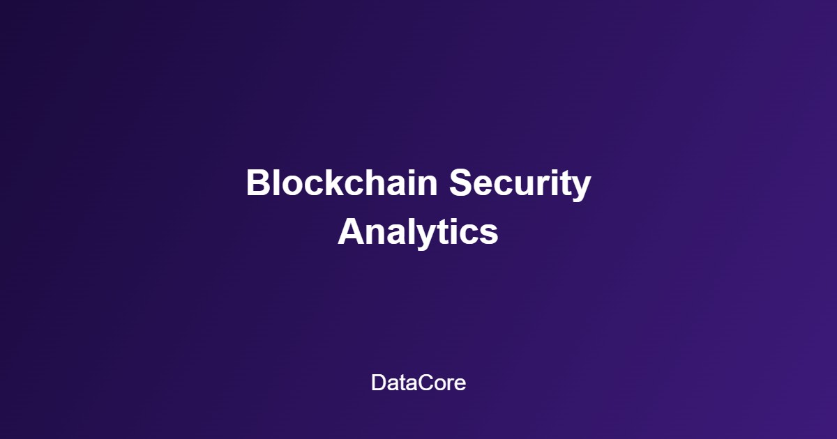 this kind of automated review blockchain network analytics
