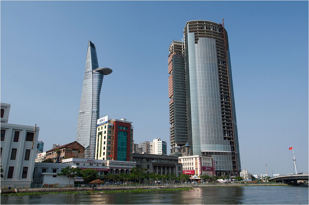 Aerial view of Ho Chi Minh City showing urban growth linked to FDI enterprises Ho Chi Minh City