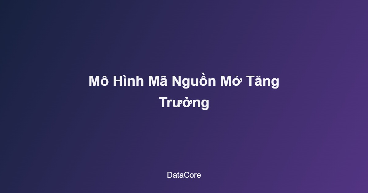 mô hình AI mã nguồn mở tăng trưởng thị phần