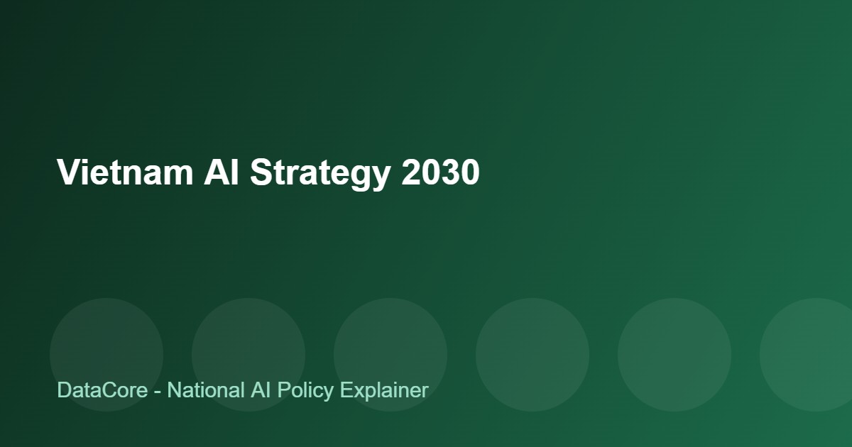 Chiến Lược AI Việt Nam 2030: 10 Thương Hiệu, Một Tầm Nhìn Lớn