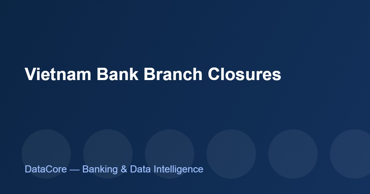 Ngân Hàng Đóng Cửa Phòng Giao Dịch: VietinBank Cắt 135 Điểm Năm 2026
